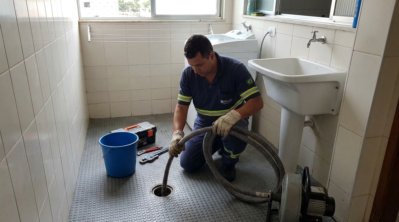 Desobstrução na Cozinha em Atibaia‑SP